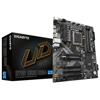 Gigabyte B760 DS3H DDR4 Motherboard - Supports Intel Core 14th CPUs 18+2+1 Phase B760 DS3H DDR4