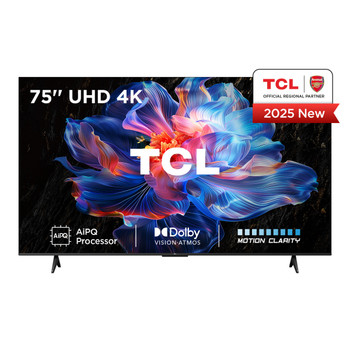 TCL 75V6C- 190.5 cm 75" 3840 x 2160 pixels DLED Smart TV Wi-Fi Metallic 75V6C-UK