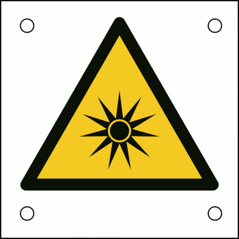 Brady W/W027/NT/ALU05-50X50-1 ISO Safety Sign - Warning W/W027/NT/ALU05-50X50-1