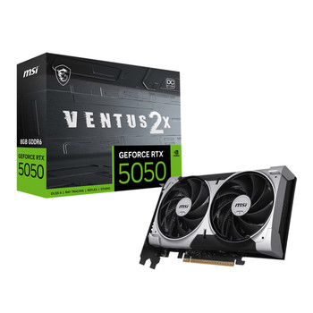 MSI GEFORCE RTX 5050 8G VENTUS 2X OC Geforce RTX 5050 8 GB GDDR6 128 bit 7680 x GEFORCE RTX 5050 8G VENTUS 2X OC