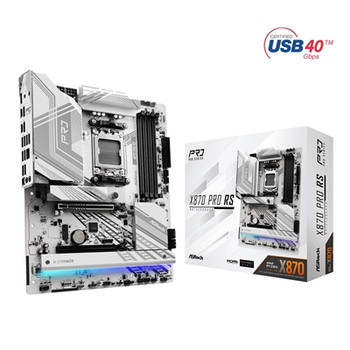 Asrock X870 PRO RS Amd Am5 Socket Motherboard Atx 4X Ddr5 Slots 3X M.2 Sockets 3 X870 PRO RS