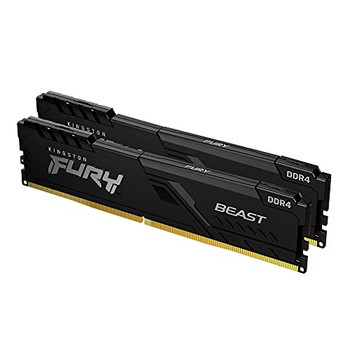 Kingston Fury Beast 16Gb Kit 2 X 8Gb Ddr4 3600Mhz Pc4-28800 Cl17 Dimm Memory KF436C17BBK2/16