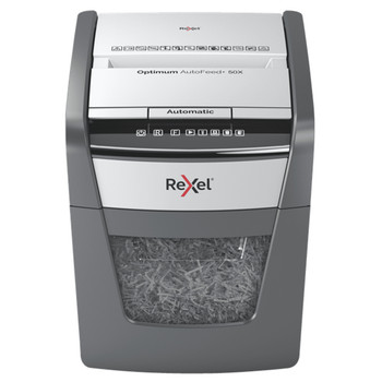 Rexel Optimum AutoFeed+ 50X Cross shredding 22 cm 4x28 mm 20 L 55 dB Touch 2020050X