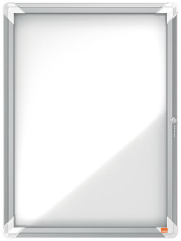 Nobo Premium Plus Outdoor Lockable Magnetic Whiteboard Display Case Aluminium Fr 1902577