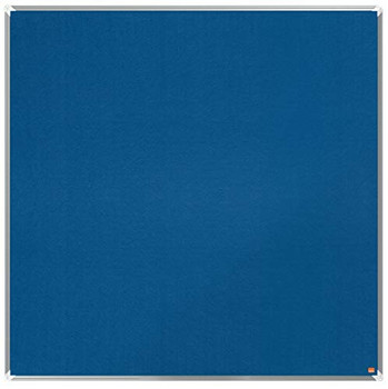Nobo Premium Plus Blue Felt Noticeboard Aluminium Frame 1200X1200mm 1915190 1915190