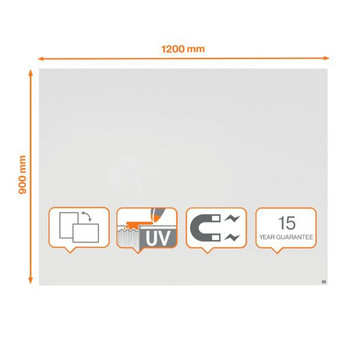 Nobo Infinity Frameless Magnetic Whiteboard 1200X900mm - 1915715 1915715