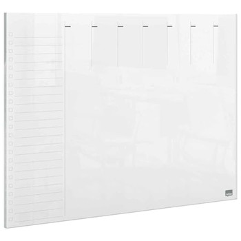 Nobo Transparent Acrylic Mini Whiteboard Weekly Planner Desktop Or Wall Mounted 1915614