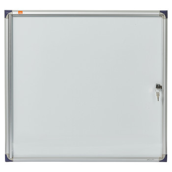 Nobo Extra Flat Magnetic Whiteboard Display Case Lockable 6 X A4 680X730mm 19008 1900847