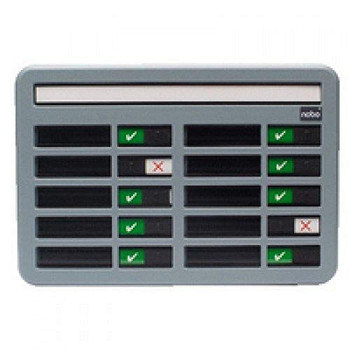 Nobo In/Out Board 10 Names Grey 358X256mm 35538092 35538092