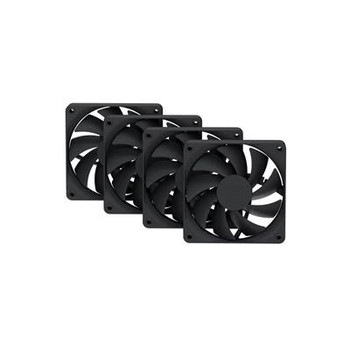 Hyte Fa12 120Mm Luxury High-Airflow Case Pwm Fans Pitch Black 4 Pack FAN-HYTE-FA12-BB-4
