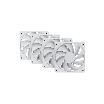Hyte Fa12 120Mm Luxury High-Airflow Case Pwm Fans Snow White 4 Pack FAN-HYTE-FA12-WW-4