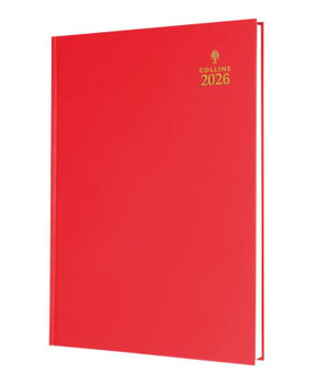 Collins 35 Desk Diary A5 Week To View 2026 Red 35.15-26 823311