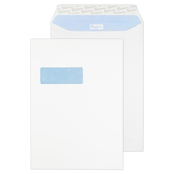 Blake Premium Office Pocket Envelope C4 Peel And Seal Window 120Gsm Ultra White 36116