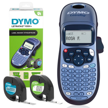 Dymo Letratag Lt-100H+  Label Maker Machine With Wall-Holder And Paper & Clear P 2174580