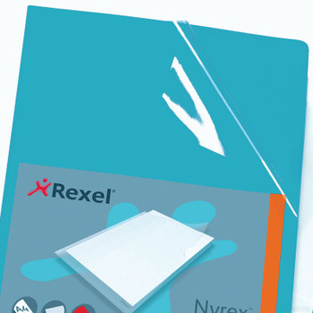Rexel Nyrex Cut Flush Folder Polypropylene A4 110 Micron Green Pack 25 12161GN 12161GN
