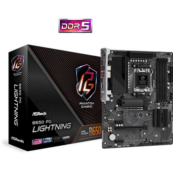 Asrock B650 PG LIGHTNING Motherboard Am5 Socket 10Th Gen Micro Atx Ddr5 1X Pcie B650 PG LIGHTNING