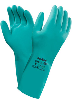 Ansell Solvex 37-675 Glove Green Size M AN37-675M