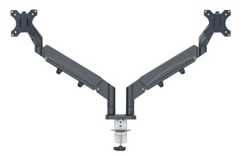 Leitz Ergo Space-Saving Dual Monitor Arm Suitable for Monitors Upto 32"es Dark G 65370089