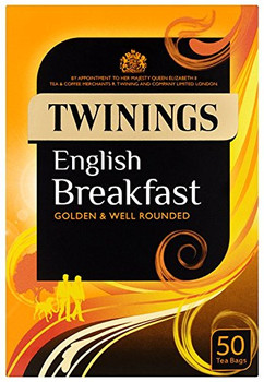 Twinings English Breakfast Tea Envelopes Pack 50 F14556 F14556