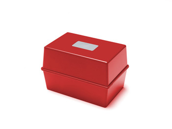 Valuex Deflecto Card Index Box 6X4 "es / 152X102mm Red CP011YTRED