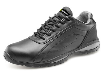Beeswift Double Density Trainer Shoe Sbp Black Size 6.5 CF7BL06.5