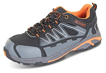Beeswift Safety Trainer S3 Composite Black/Orange Size 4 CF2904