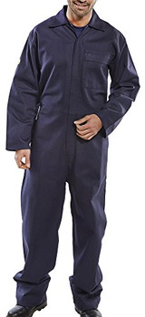 Beeswift Fire Retardant Boilersuit Navy Blue Size 44 CFRBSN44