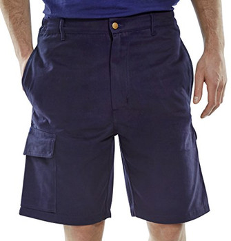Beeswift Cargo Pocket Shorts Navy Blue Size 46 CLCPSN46