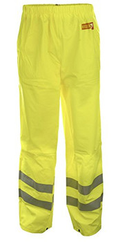 Beeswift Fire Retardant Hi-Vis Anti-Static Overtrousers Saturn Yellow Size 3XL CFRLR52SYXXXL