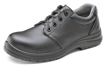 Beeswift Micro-Fibre Tie Shoe S2 Black Size 7 CF82307
