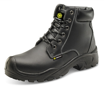 Beeswift 6 Eyelet Pur Boot S3 Black Size 6.5 CF60BL06.5