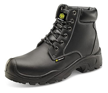 Beeswift 6 Eyelet Pur Boot S3 Black Size 6.5 CF60BL06.5