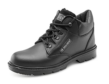 Beeswift Leather Mid Cut Midsole Boot Black Size 8 CF4BL08