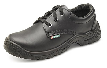 Beeswift Smooth Leather Tie Shoe Black Size 10 CDDSTS10