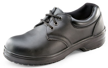 Beeswift Ladies Tie Shoe Black Size 40/06.5 CF13BL06.5
