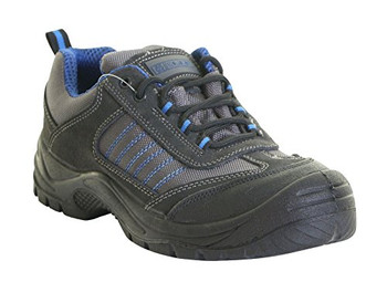 Beeswift Mesh Active Trainer Shoe Black/Blue Size 6 CF1706