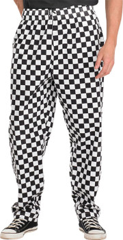 Beeswift Chefs Trousers Black/White Size XXL CCCTBLWXXL
