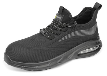 Beeswift Sutton Flyknit Composite Bubble Sole Safety Work Trainer Black Size 8 CF10108