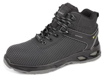 Beeswift Himley Tpu Tek Composite Mid Lightweight Safety Work Boot Black Size 2 CF3702