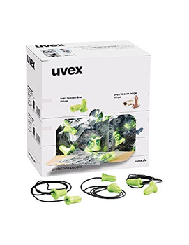 Uvex Hi-Com Corded Ear Plugs Green UV2112101