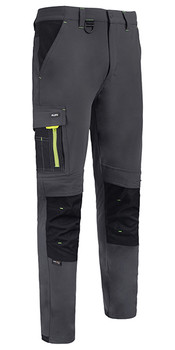 Beeswift Flex Workwear Trousers Grey / Black Size 40R SFTGYBL40R