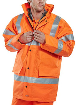 Beeswift 4 In 1 Hi-Vis Jacket And Bodywarmer Orange Size XXXXXL TJFSORXXXXXL