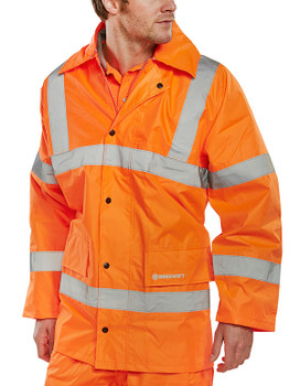 Beeswift Hi-Vis Lightweight Jacket Orange Size XXXXXL TJ8OR5XL