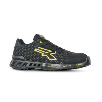 Upower Matt Light Safety Shoes Esd Black Size 3 UPRV2001403