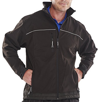 Beeswift Soft Shell Jacket Black Size 4XL SSJBL4XL