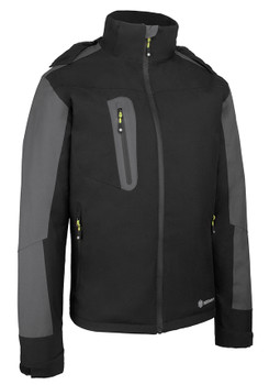 Beeswift Padded Rain Jacket Black/Grey Size S SFPRJBLGYS