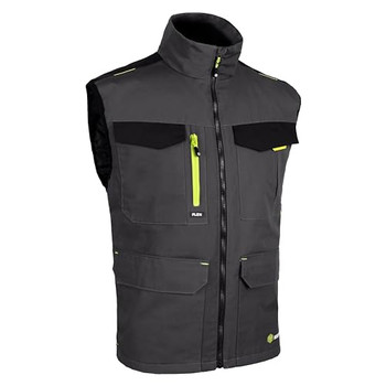 Beeswift Flex Workwear Gilet Two-Tone Grey / Black Size XXL SFBWGYBLXXL