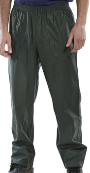 Beeswift Super Pu Trousers Olive Green Size L SBDTOL