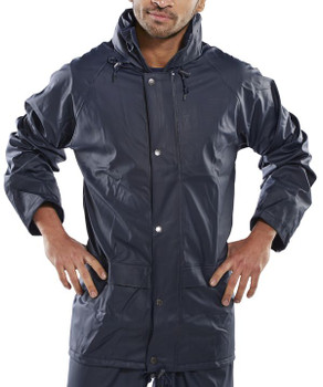 Beeswift Super Pu Jacket Navy Blue Size XXXL SBDJNXXXL
