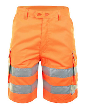 Beeswift Hi-Vis Rail Spec Shorts Orange Size 46 RSS46